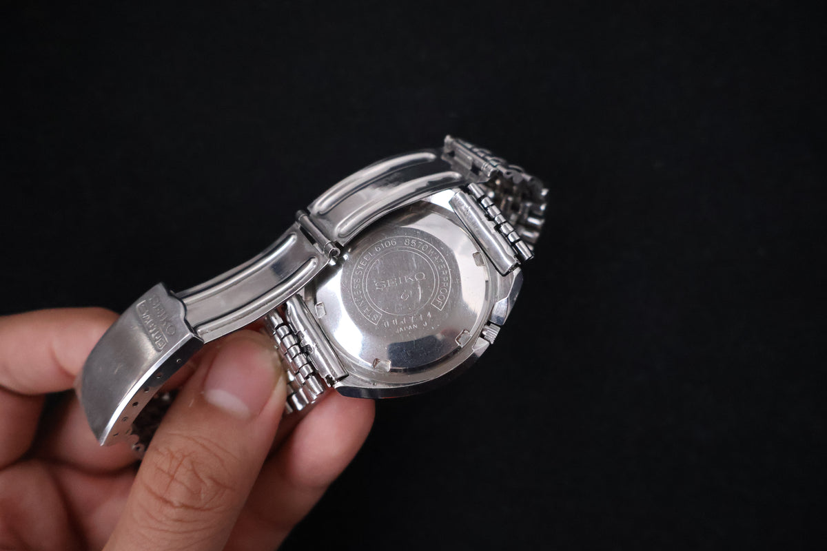 (SERVICED) Rare Vintage 1970 Seiko 5 Actus SS 25 Jewels 6106-8570