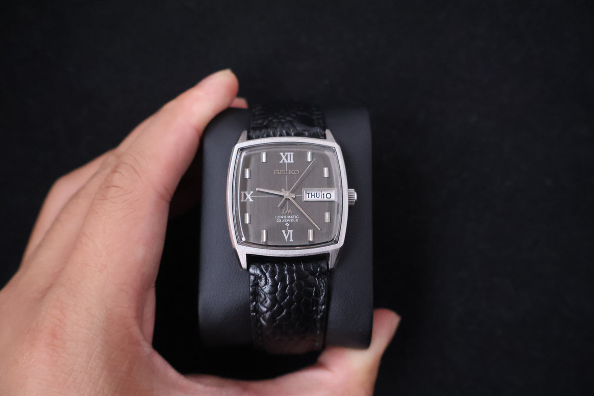 (SERVICED) Rare Vintage 1969 Seiko Lord Matic LM Roman Dial 23 Jewels 5606-5000