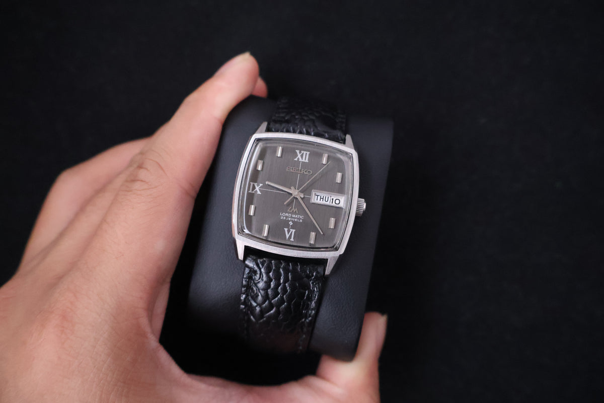 (SERVICED) Rare Vintage 1969 Seiko Lord Matic LM Roman Dial 23 Jewels 5606-5000