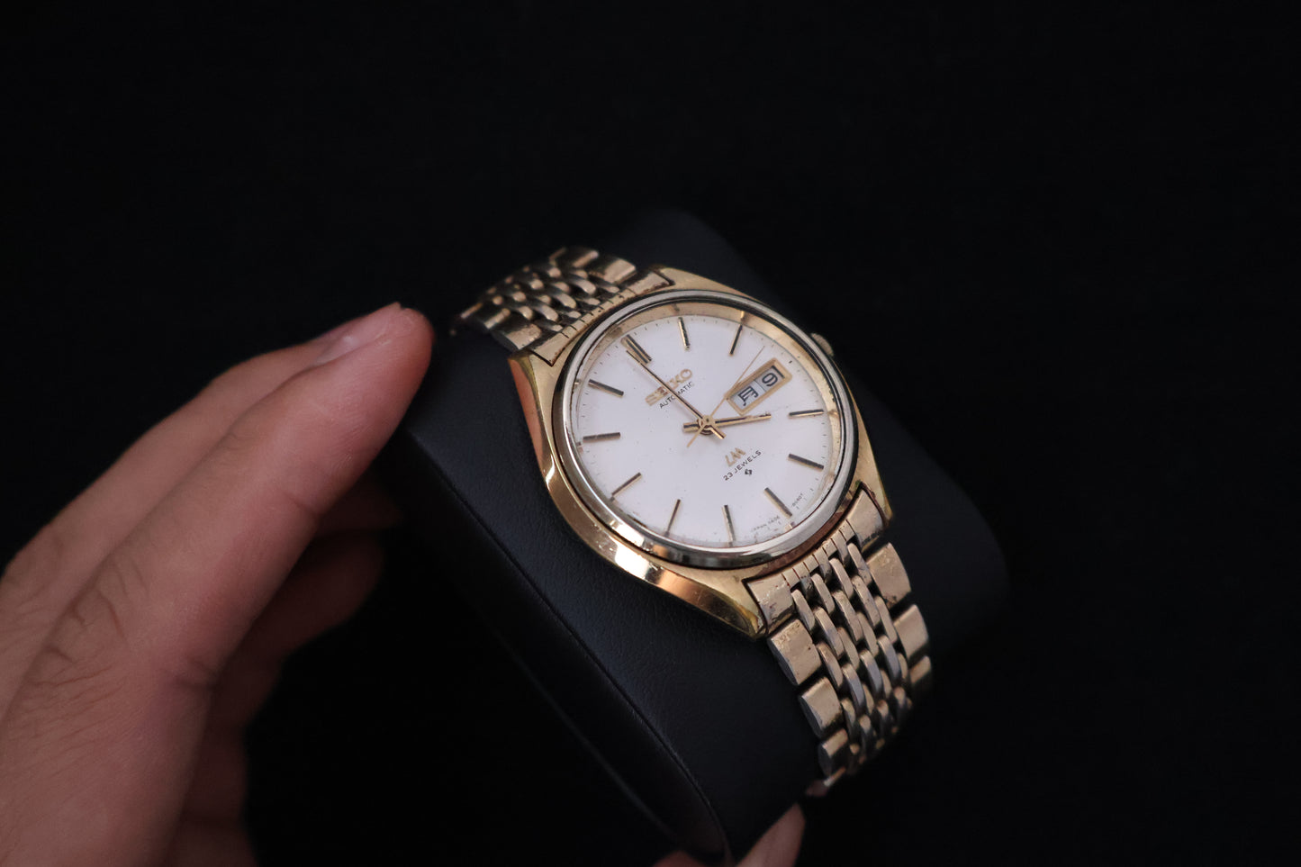 (SERVICED) Rare Vintage 1975 Seiko Lord Matic LM 23 Jewels SGP 5606-8051