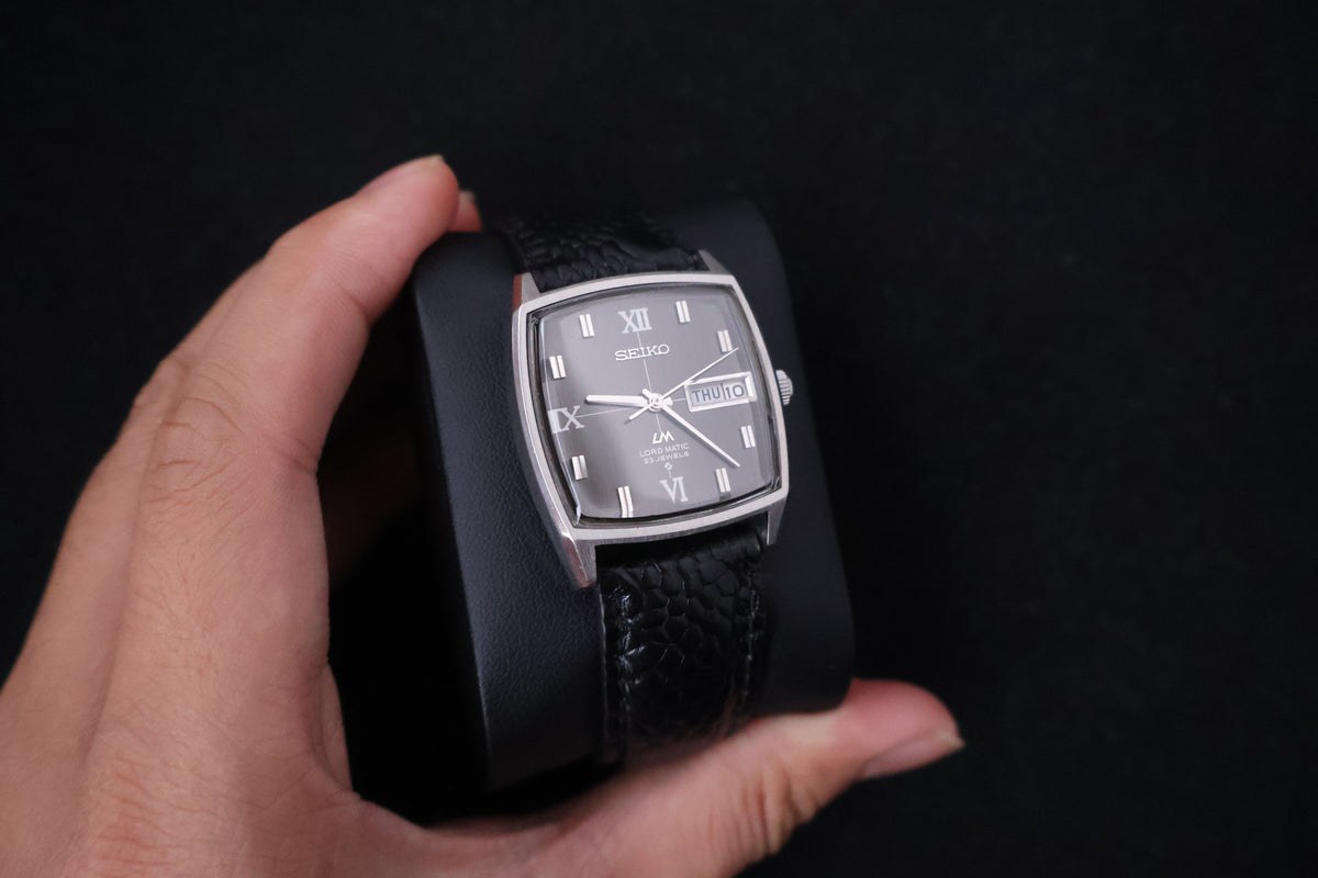 (SERVICED) Rare Vintage 1969 Seiko Lord Matic LM Roman Dial 23 Jewels 5606-5000