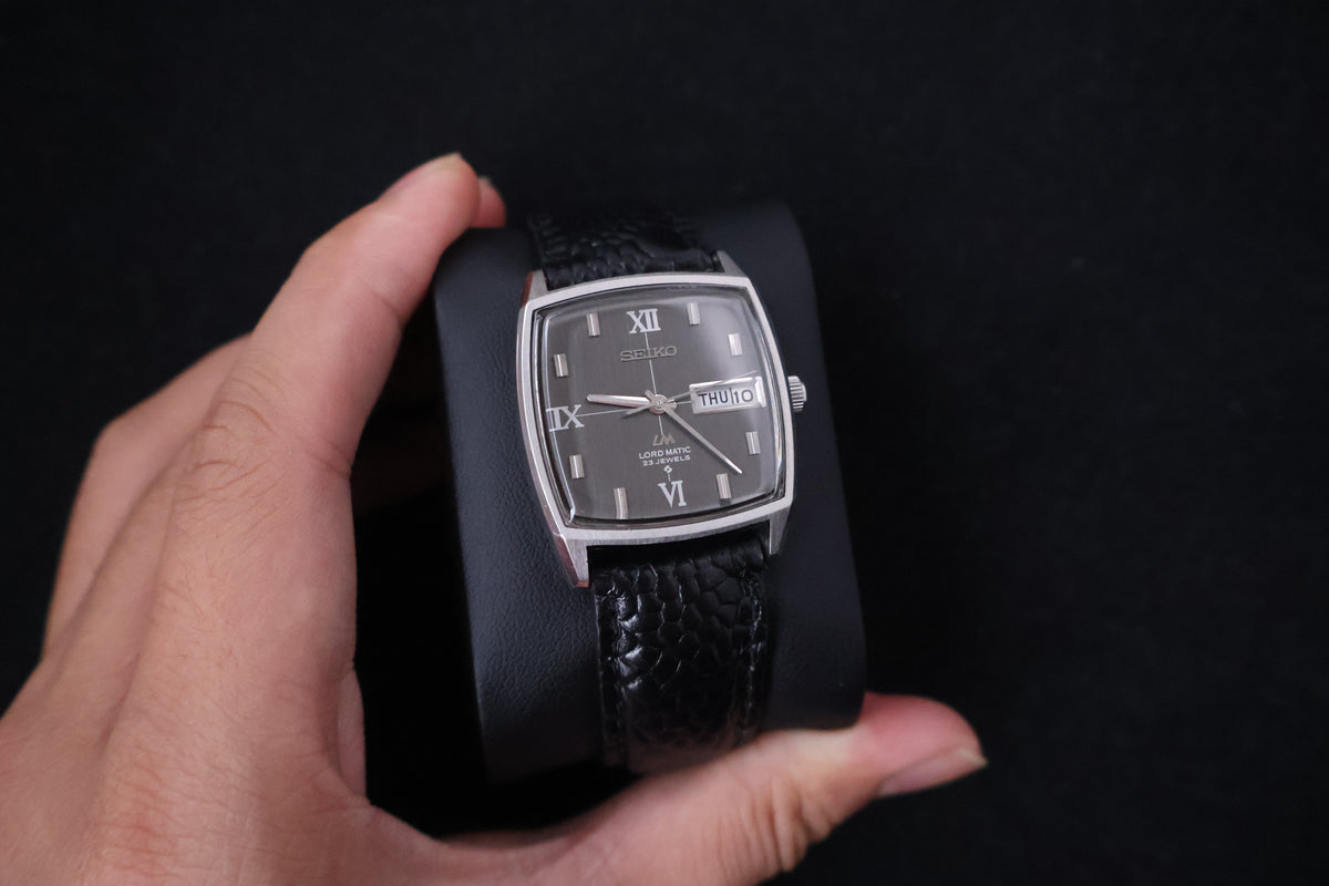 (SERVICED) Rare Vintage 1969 Seiko Lord Matic LM Roman Dial 23 Jewels 5606-5000