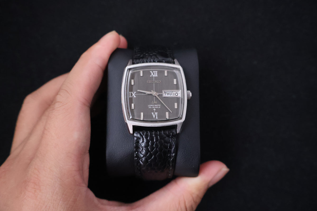 (SERVICED) Rare Vintage 1969 Seiko Lord Matic LM Roman Dial 23 Jewels 5606-5000