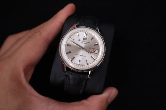 (SERVICED) Rare Vintage 1966 Seiko Sportsmatic 5 Deluxe 25 Jewels 7619-7010