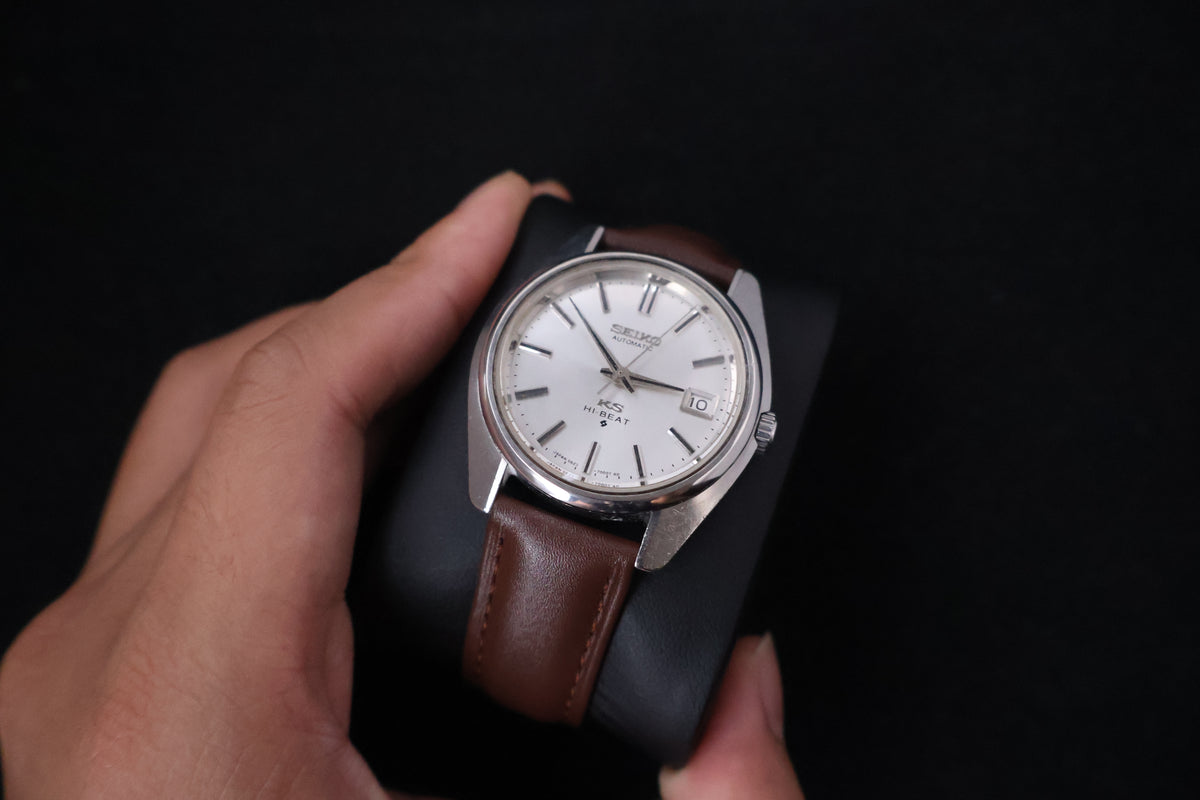 (SERVICED) Rare Vintage 1969 Seiko King Seiko 56KS Hi-Beat Gold Medallion 25 Jewels 5625-7000