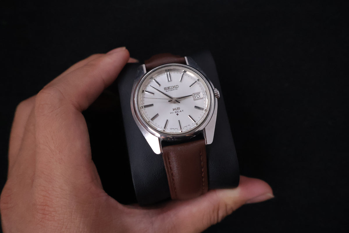 (SERVICED) Rare Vintage 1969 Seiko King Seiko 56KS Hi-Beat Gold Medallion 25 Jewels 5625-7000