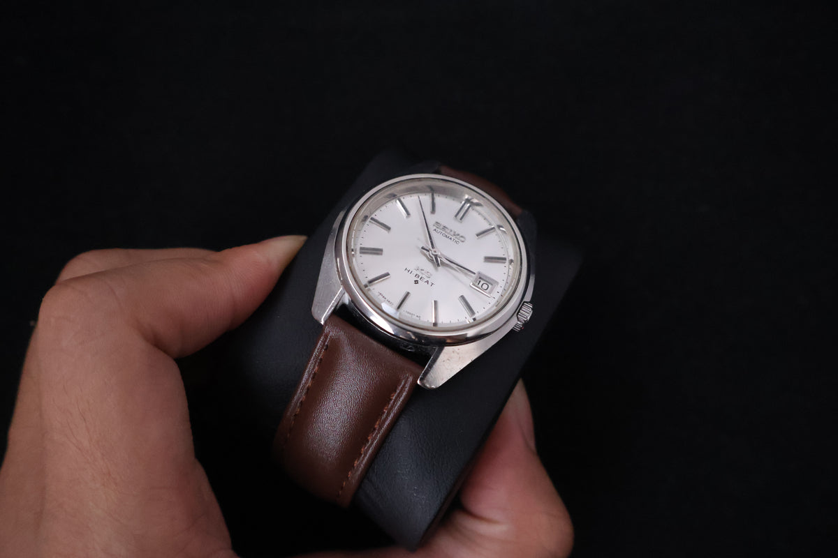 (SERVICED) Rare Vintage 1969 Seiko King Seiko 56KS Hi-Beat Gold Medallion 25 Jewels 5625-7000