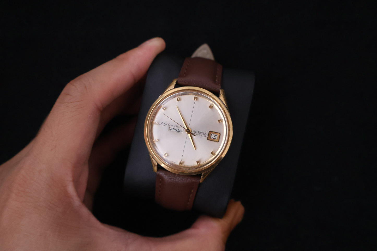 (SERVICED) Rare Vintage 1965 Seiko Seikomatic Weekdater EGP 26 Jewels 6206-8010