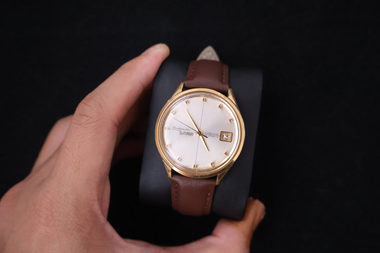 (SERVICED) Rare Vintage 1965 Seiko Seikomatic Weekdater EGP 26 Jewels 6206-8010