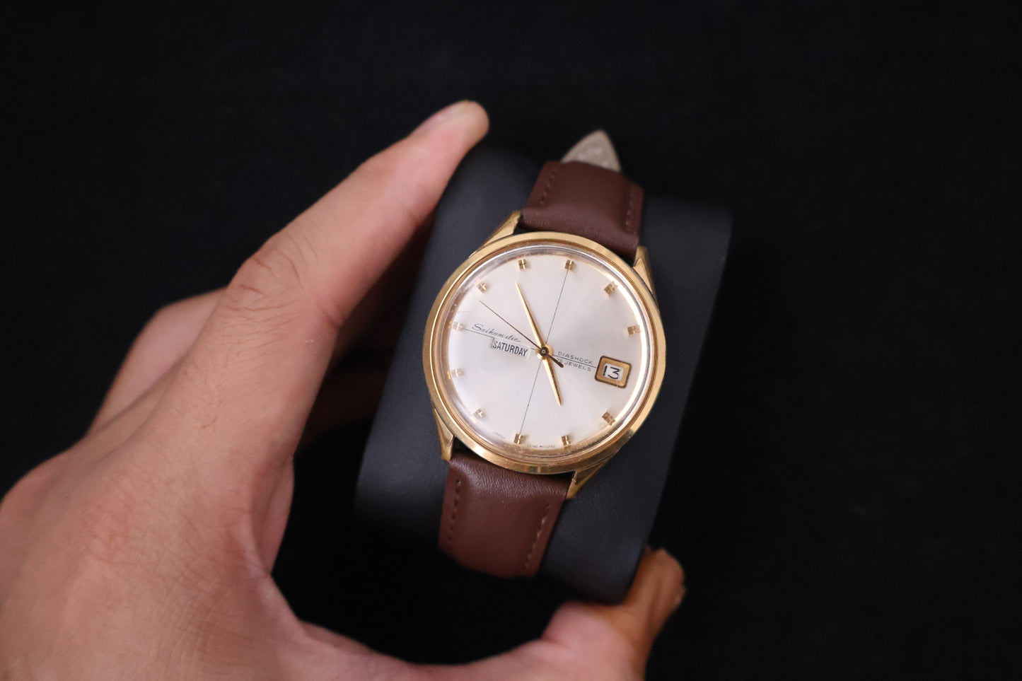 (SERVICED) Rare Vintage 1965 Seiko Seikomatic Weekdater EGP 26 Jewels 6206-8010