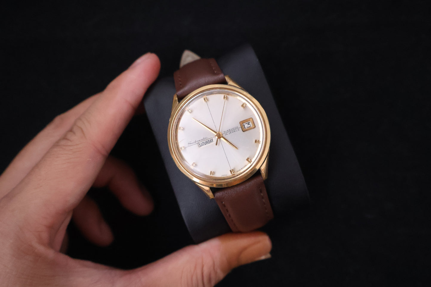 (SERVICED) Rare Vintage 1965 Seiko Seikomatic Weekdater EGP 26 Jewels 6206-8010