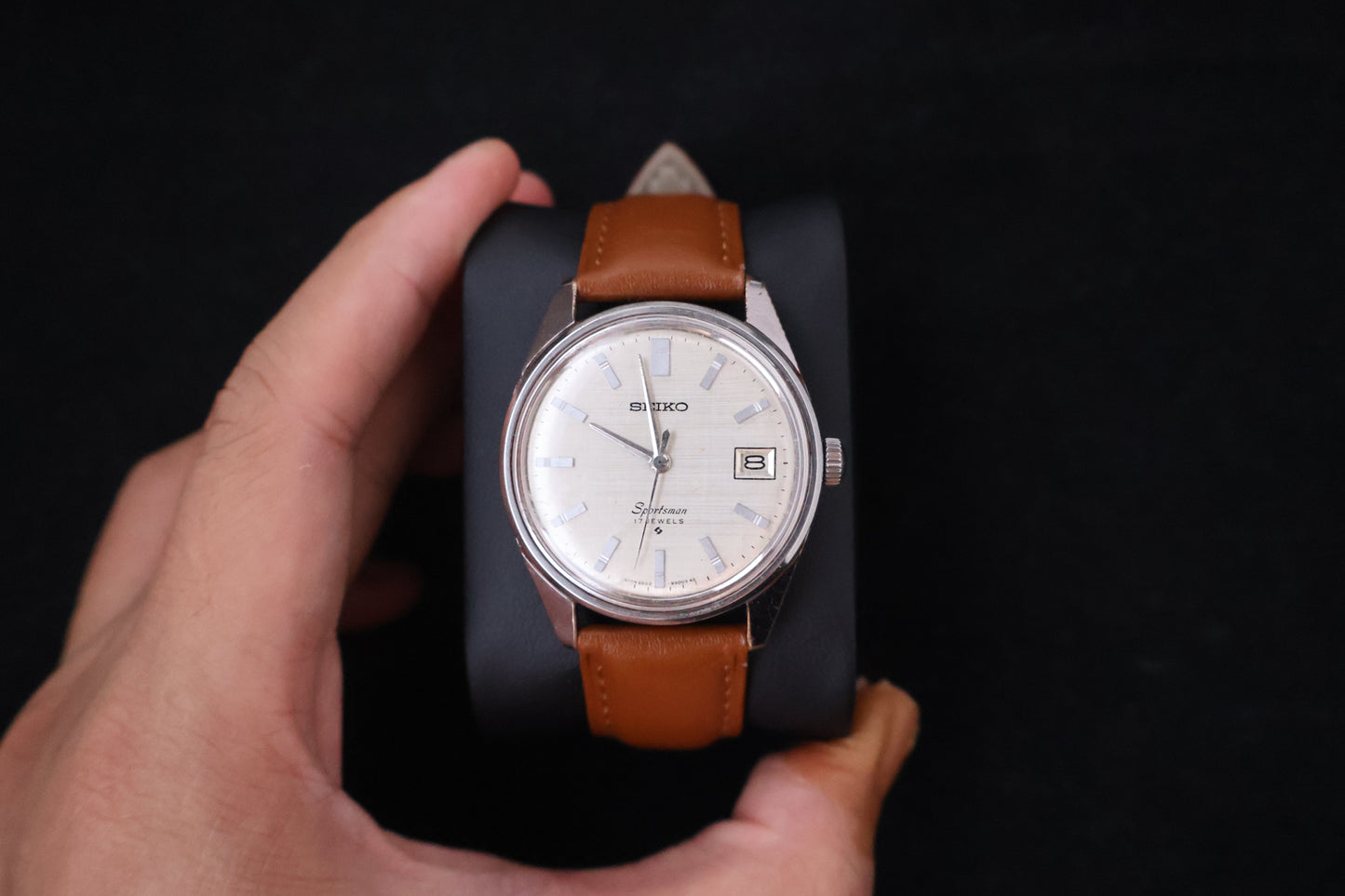(SERVICED) Rare Vintage 1965 Seiko Sportsman Seahorse 17 Jewels 6222-8000