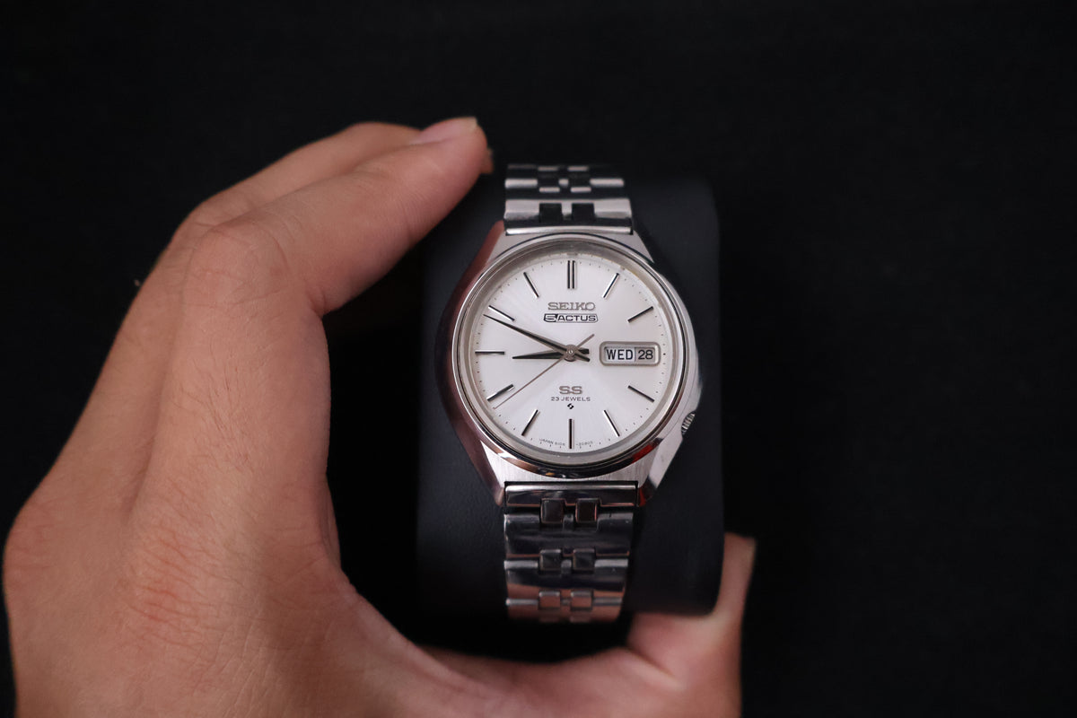 (SERVICED) Rare Vintage 1973 Seiko 5 Actus SS 23 Jewels 6106-7580