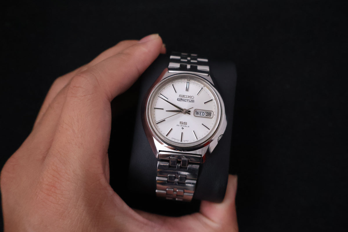 (SERVICED) Rare Vintage 1973 Seiko 5 Actus SS 23 Jewels 6106-7580