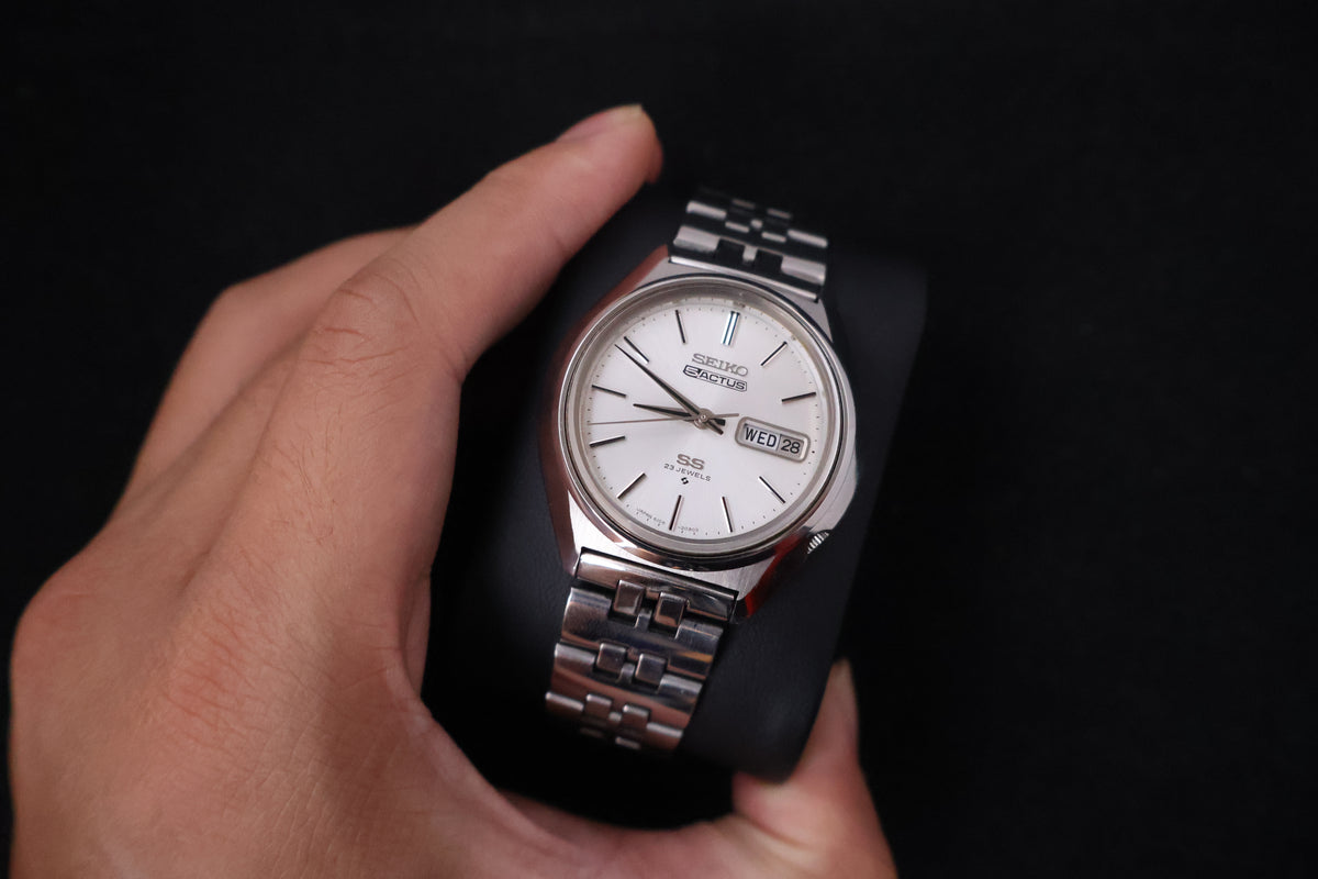 (SERVICED) Rare Vintage 1973 Seiko 5 Actus SS 23 Jewels 6106-7580