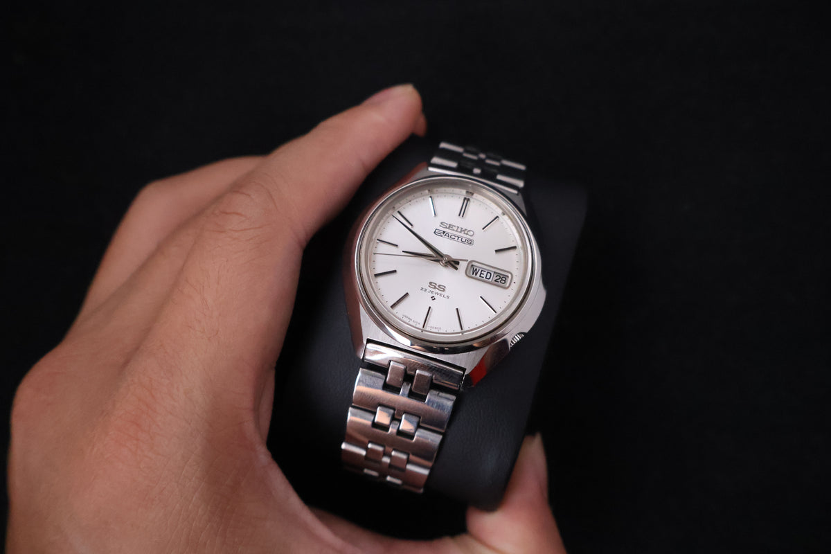 (SERVICED) Rare Vintage 1973 Seiko 5 Actus SS 23 Jewels 6106-7580