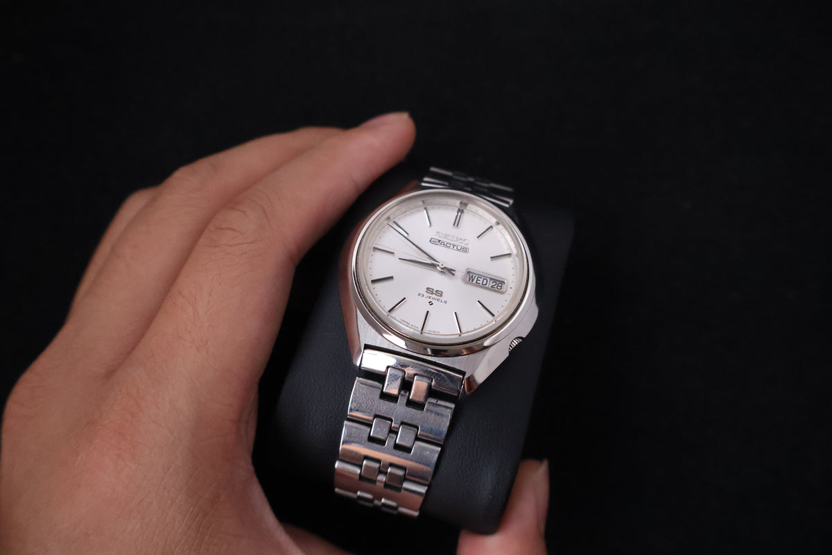 (SERVICED) Rare Vintage 1973 Seiko 5 Actus SS 23 Jewels 6106-7580