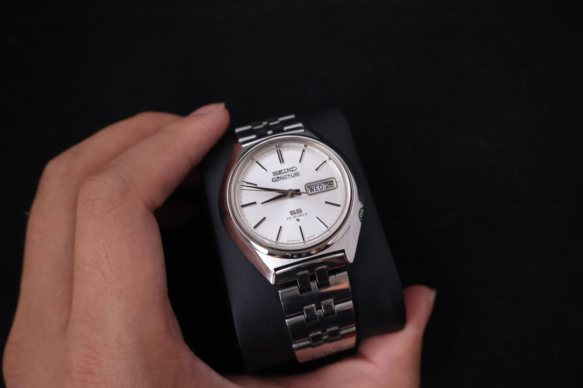 (SERVICED) Rare Vintage 1973 Seiko 5 Actus SS 23 Jewels 6106-7580