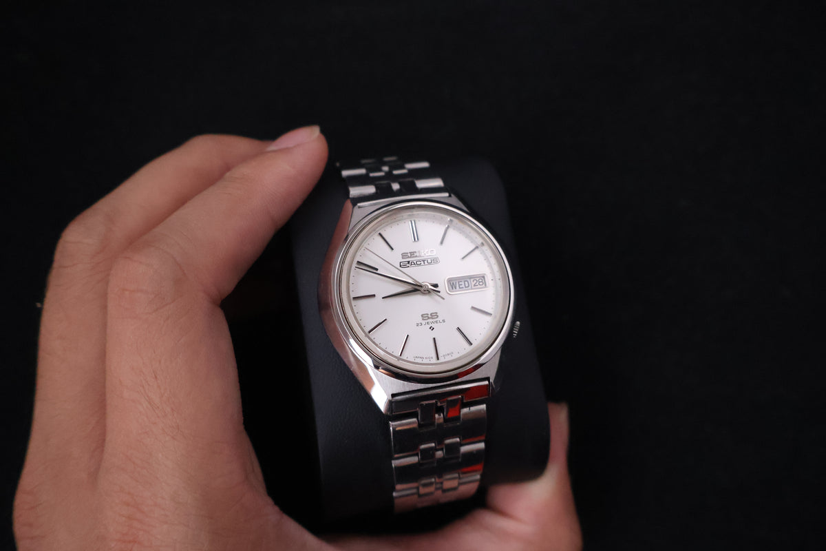 (SERVICED) Rare Vintage 1973 Seiko 5 Actus SS 23 Jewels 6106-7580