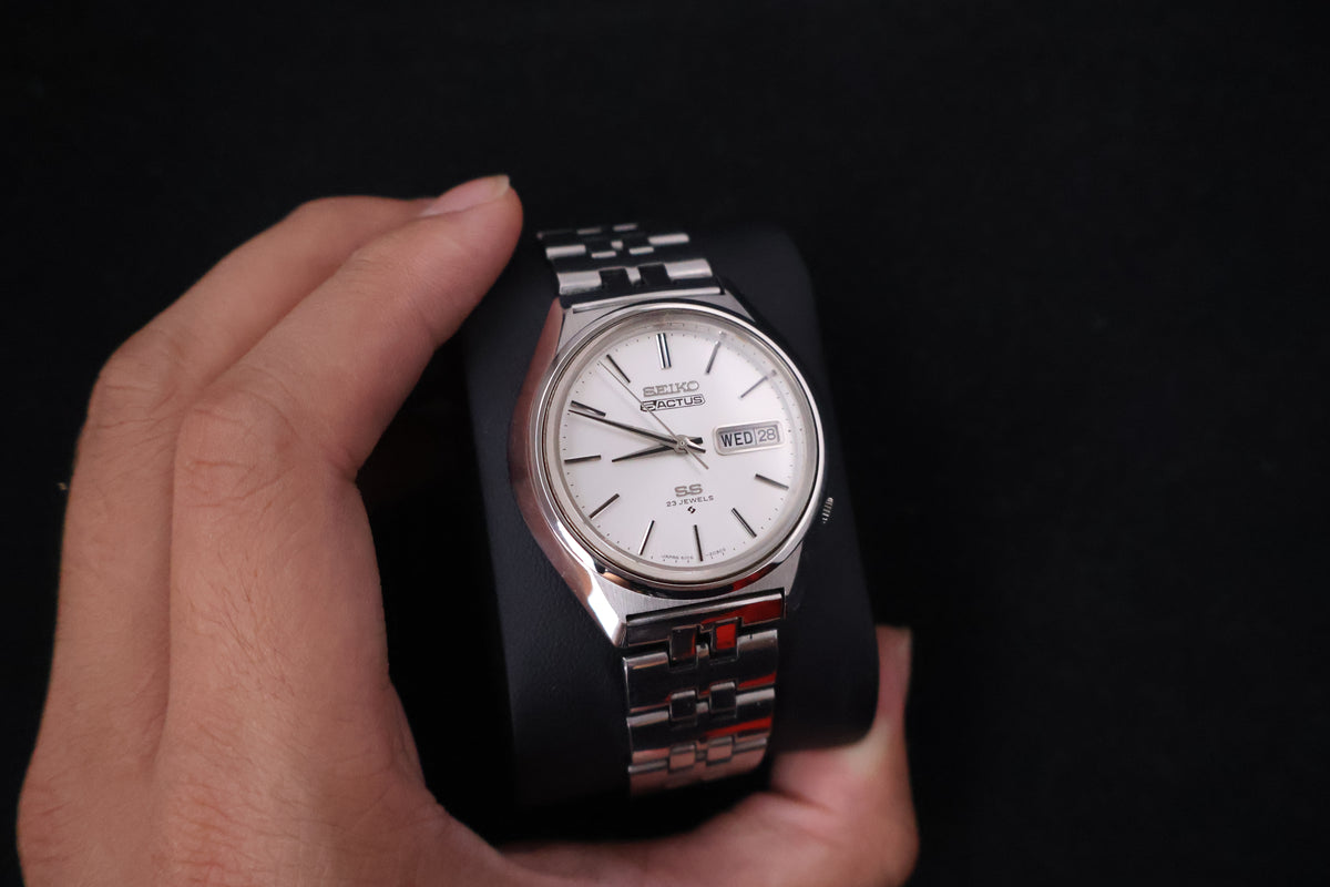 (SERVICED) Rare Vintage 1973 Seiko 5 Actus SS 23 Jewels 6106-7580