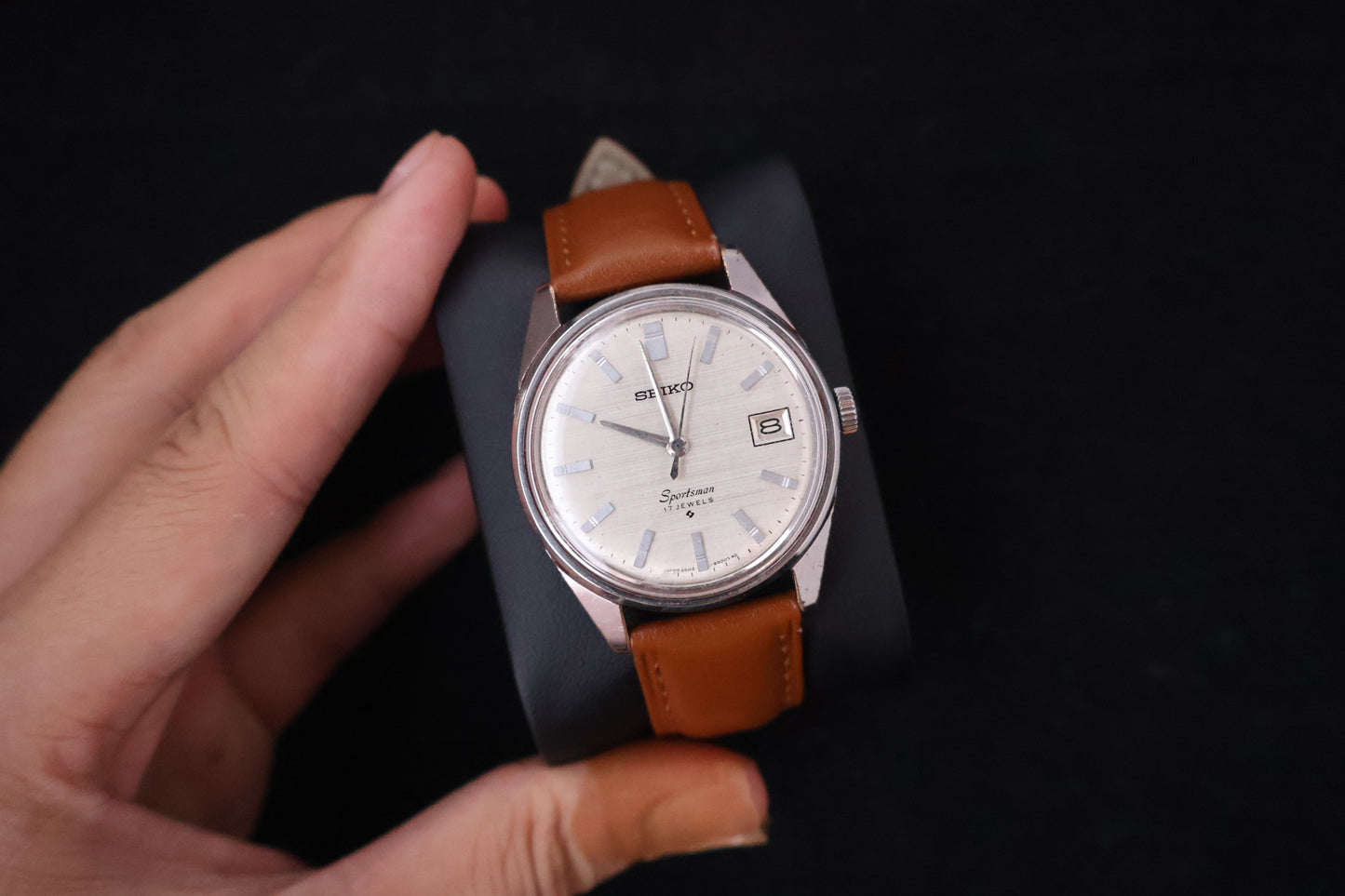 (SERVICED) Rare Vintage 1965 Seiko Sportsman Seahorse 17 Jewels 6222-8000