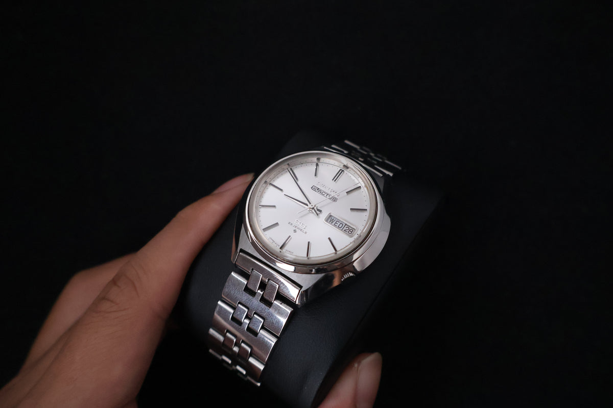 (SERVICED) Rare Vintage 1973 Seiko 5 Actus SS 23 Jewels 6106-7580