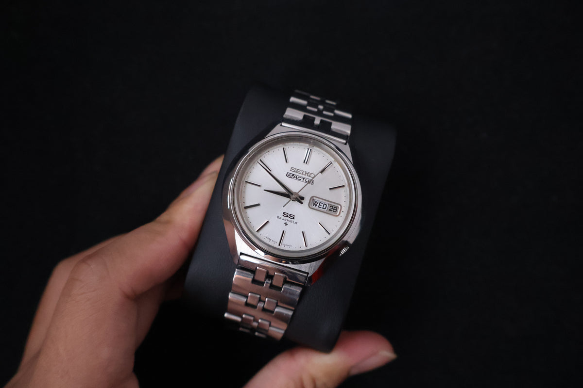 (SERVICED) Rare Vintage 1973 Seiko 5 Actus SS 23 Jewels 6106-7580