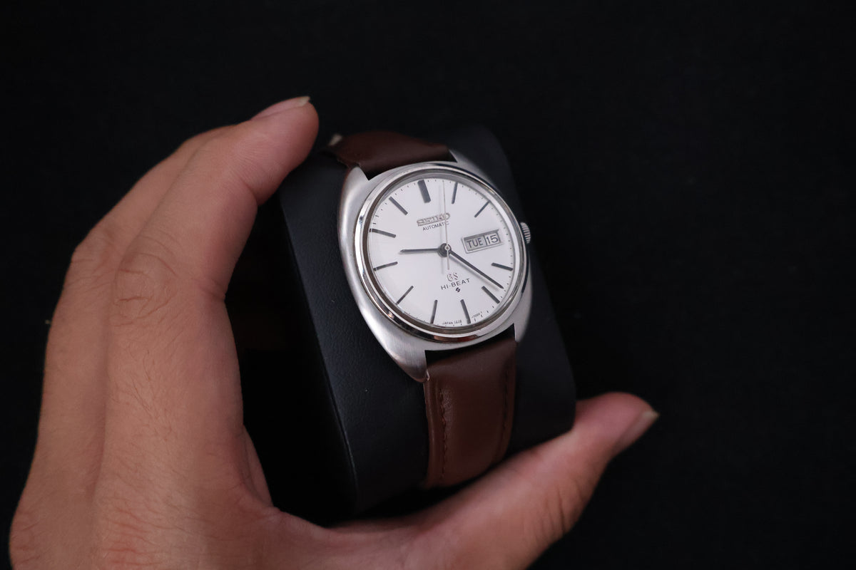 (SERVICED) Rare Vintage 1971 Seiko Grand Seiko 56GS Hi-Beat Gold Medallion 5646-7000