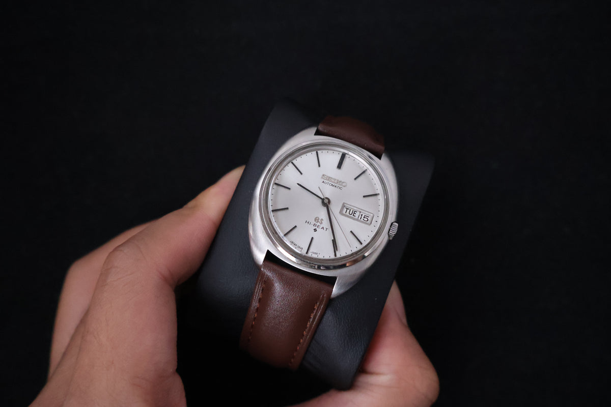 (SERVICED) Rare Vintage 1971 Seiko Grand Seiko 56GS Hi-Beat Gold Medallion 5646-7000