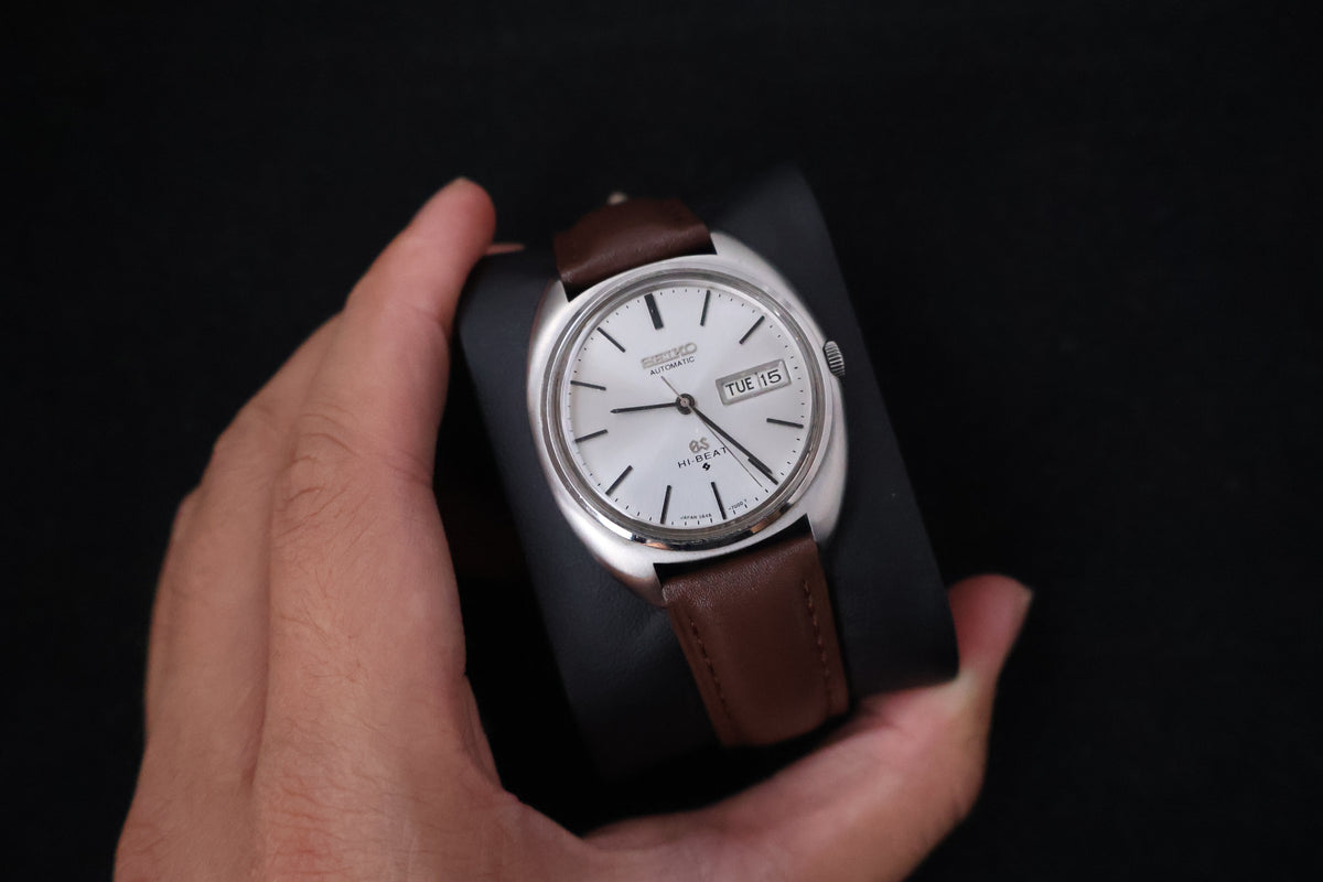 (SERVICED) Rare Vintage 1971 Seiko Grand Seiko 56GS Hi-Beat Gold Medallion 5646-7000