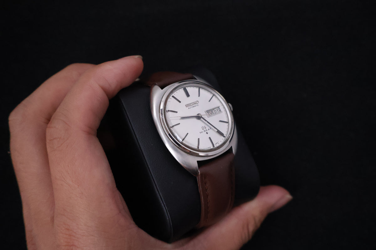 (SERVICED) Rare Vintage 1971 Seiko Grand Seiko 56GS Hi-Beat Gold Medallion 5646-7000