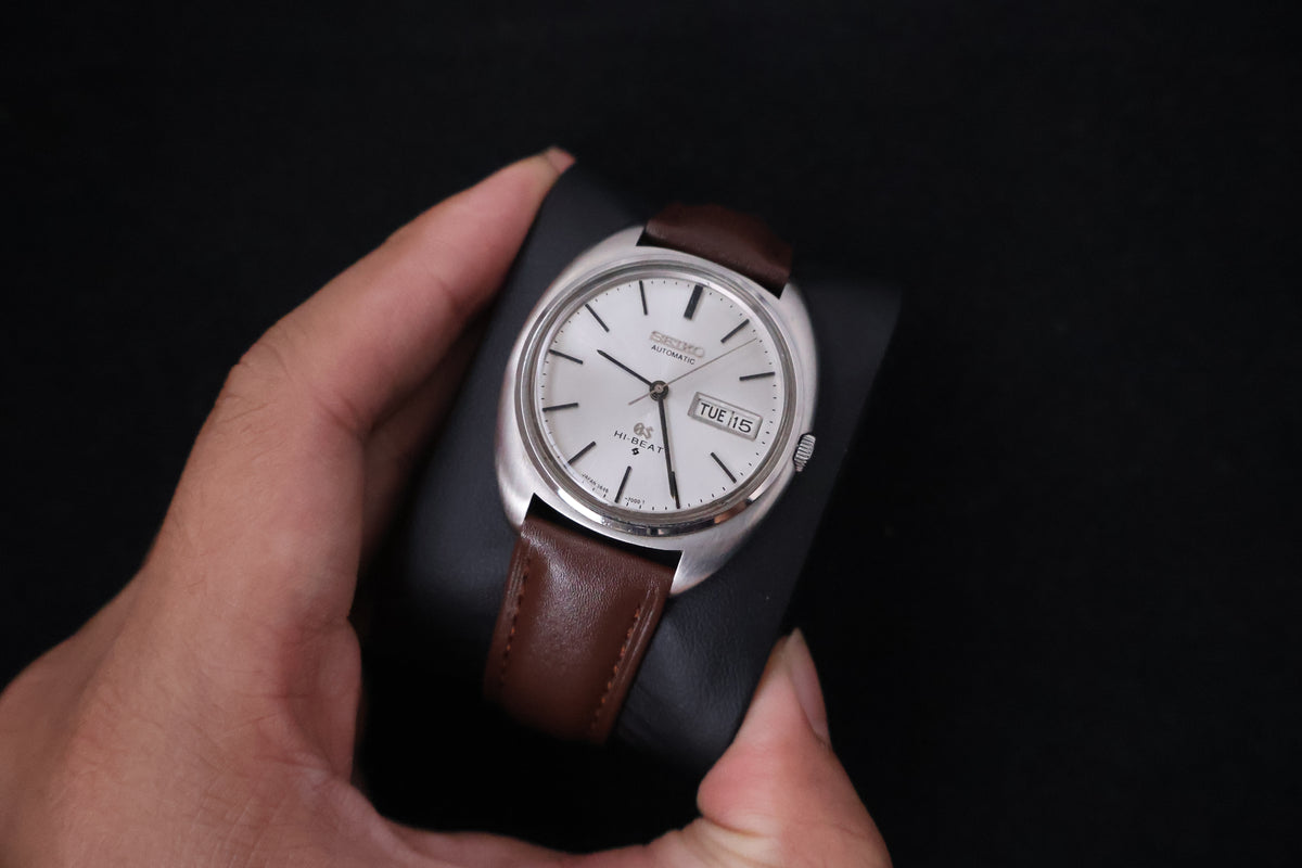 (SERVICED) Rare Vintage 1971 Seiko Grand Seiko 56GS Hi-Beat Gold Medallion 5646-7000