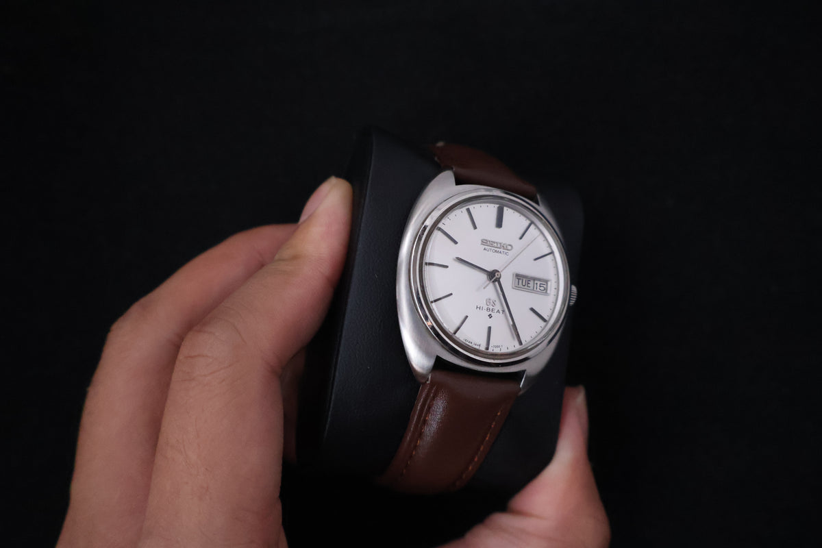 (SERVICED) Rare Vintage 1971 Seiko Grand Seiko 56GS Hi-Beat Gold Medallion 5646-7000