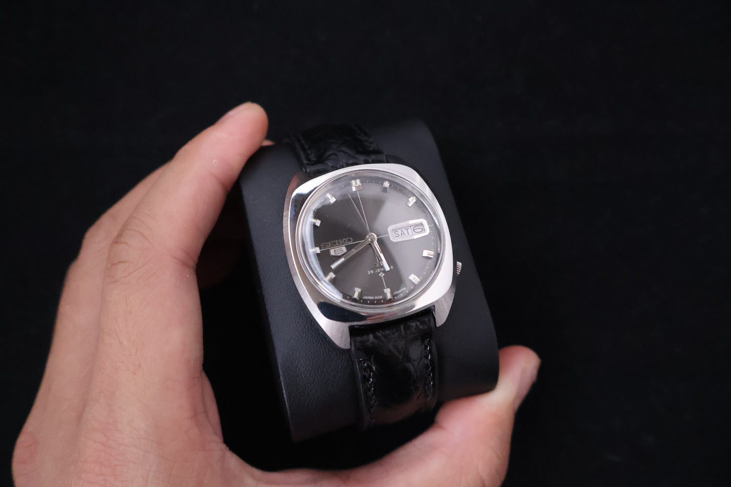 (SERVICED) Rare Vintage 1967 Seiko 5 DX Deluxe 25 Jewels 6106-7010
