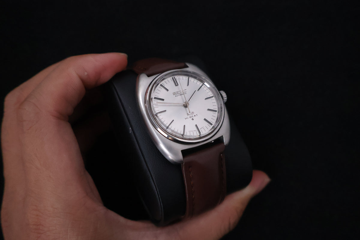 (SERVICED) Rare Vintage 1970 Seiko King Seiko 56KS Hi-Beat Gold Medallion 5621-7000