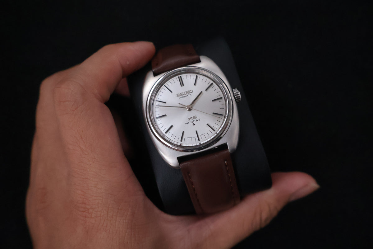 (SERVICED) Rare Vintage 1970 Seiko King Seiko 56KS Hi-Beat Gold Medallion 5621-7000