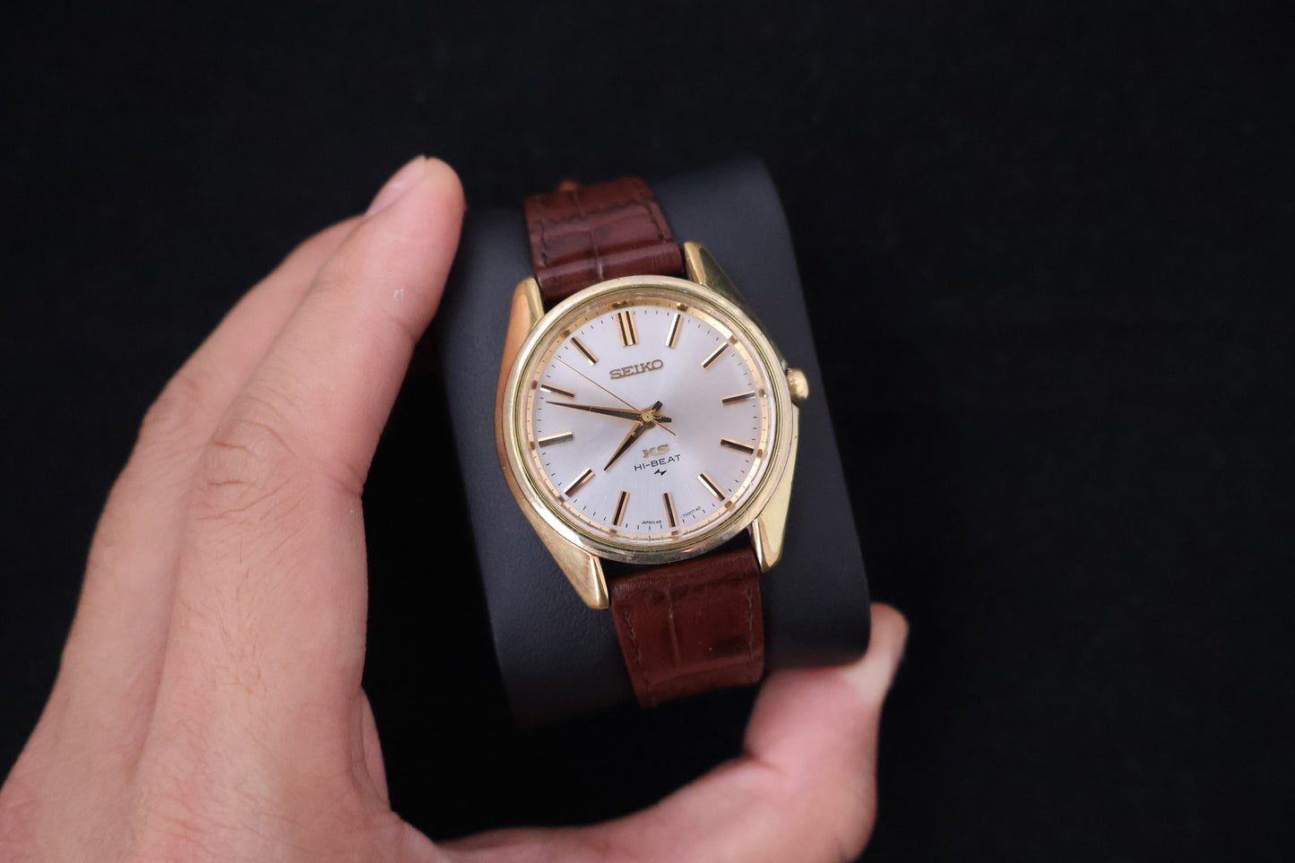 (SERVICED) Rare Vintage 1968 King Seiko KS Hi-Beat Gold Medallion 25 Jewels - 45-7000 SGP
