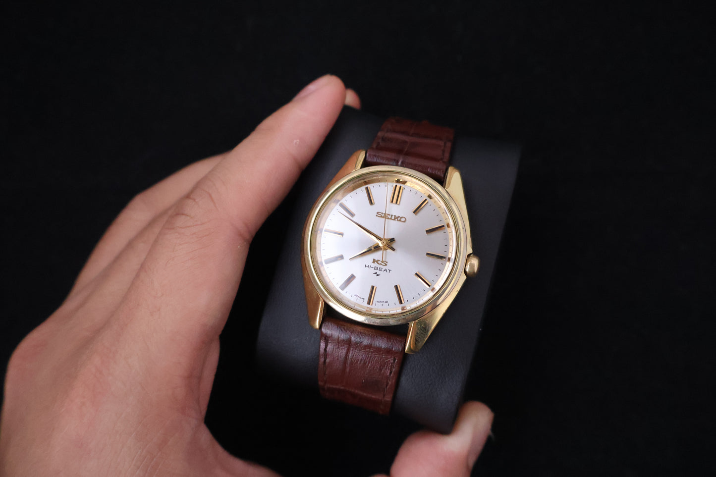 (SERVICED) Rare Vintage 1968 King Seiko KS Hi-Beat Gold Medallion 25 Jewels - 45-7000 SGP