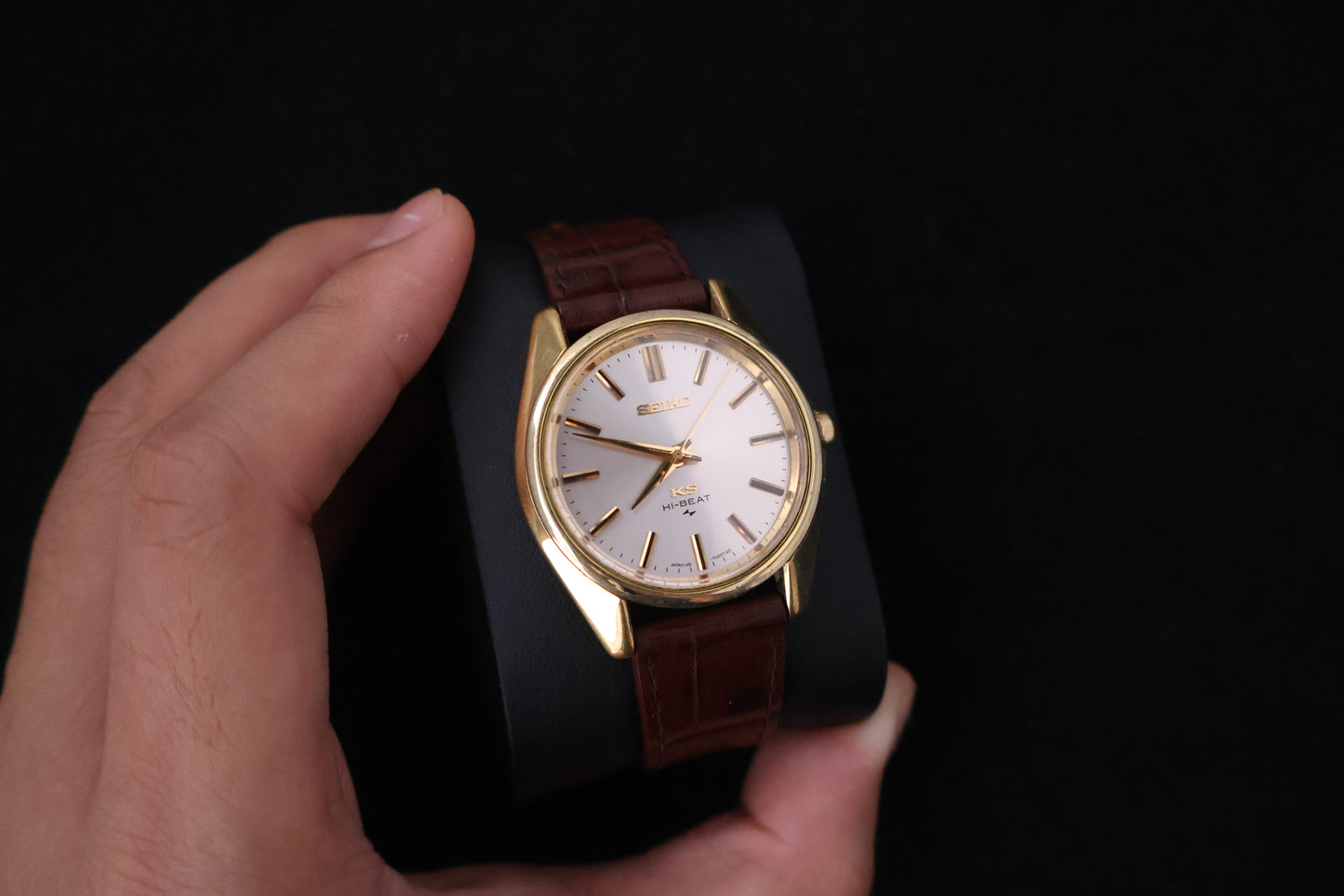 (SERVICED) Rare Vintage 1968 King Seiko KS Hi-Beat Gold Medallion 25 Jewels - 45-7000 SGP