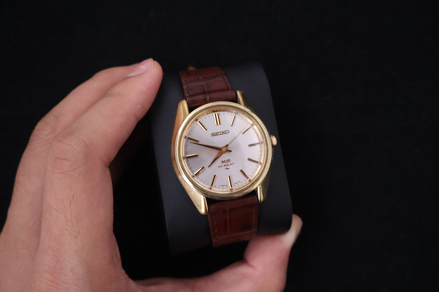 (SERVICED) Rare Vintage 1968 King Seiko KS Hi-Beat Gold Medallion 25 Jewels - 45-7000 SGP