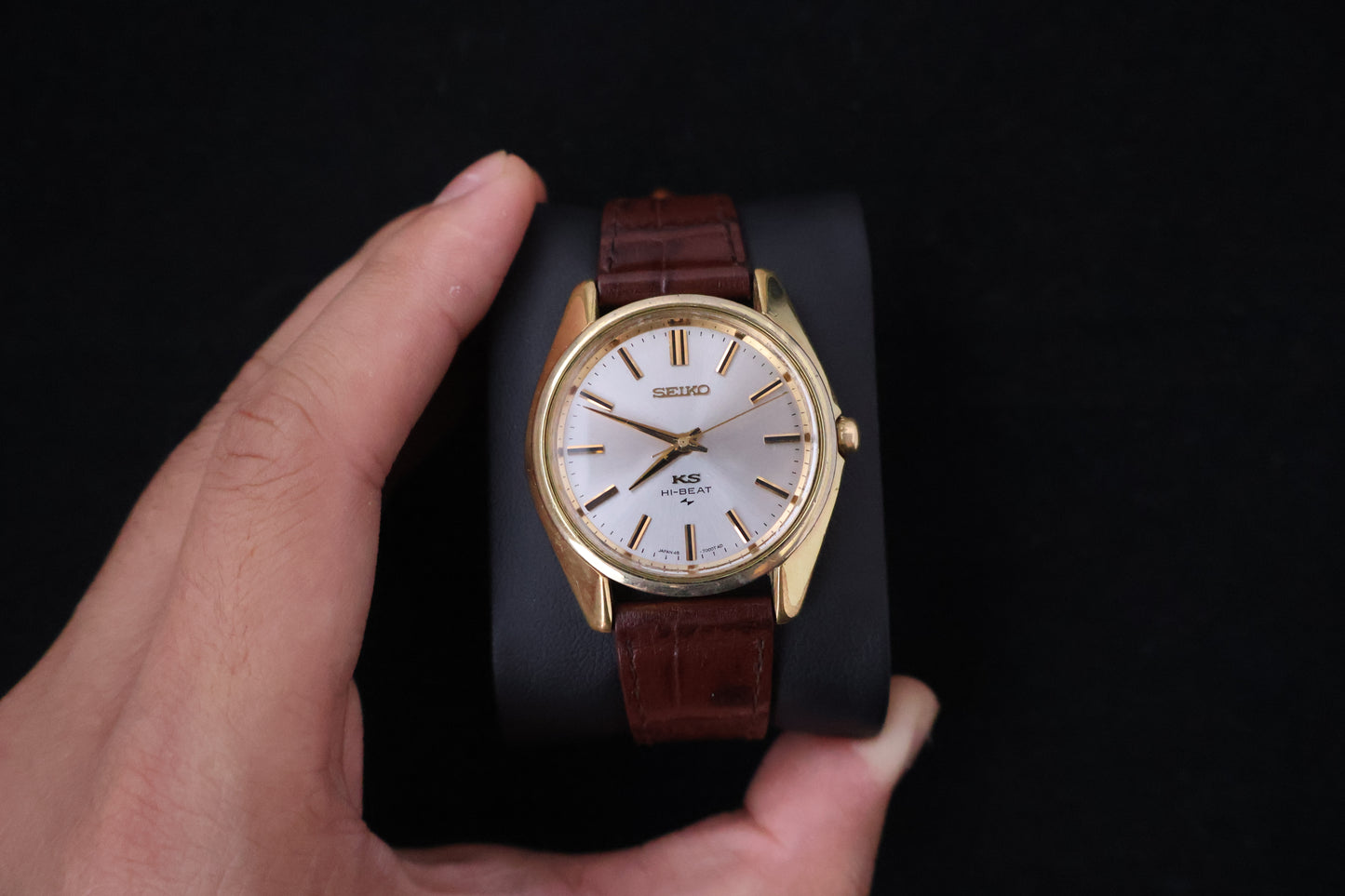(SERVICED) Rare Vintage 1968 King Seiko KS Hi-Beat Gold Medallion 25 Jewels - 45-7000 SGP