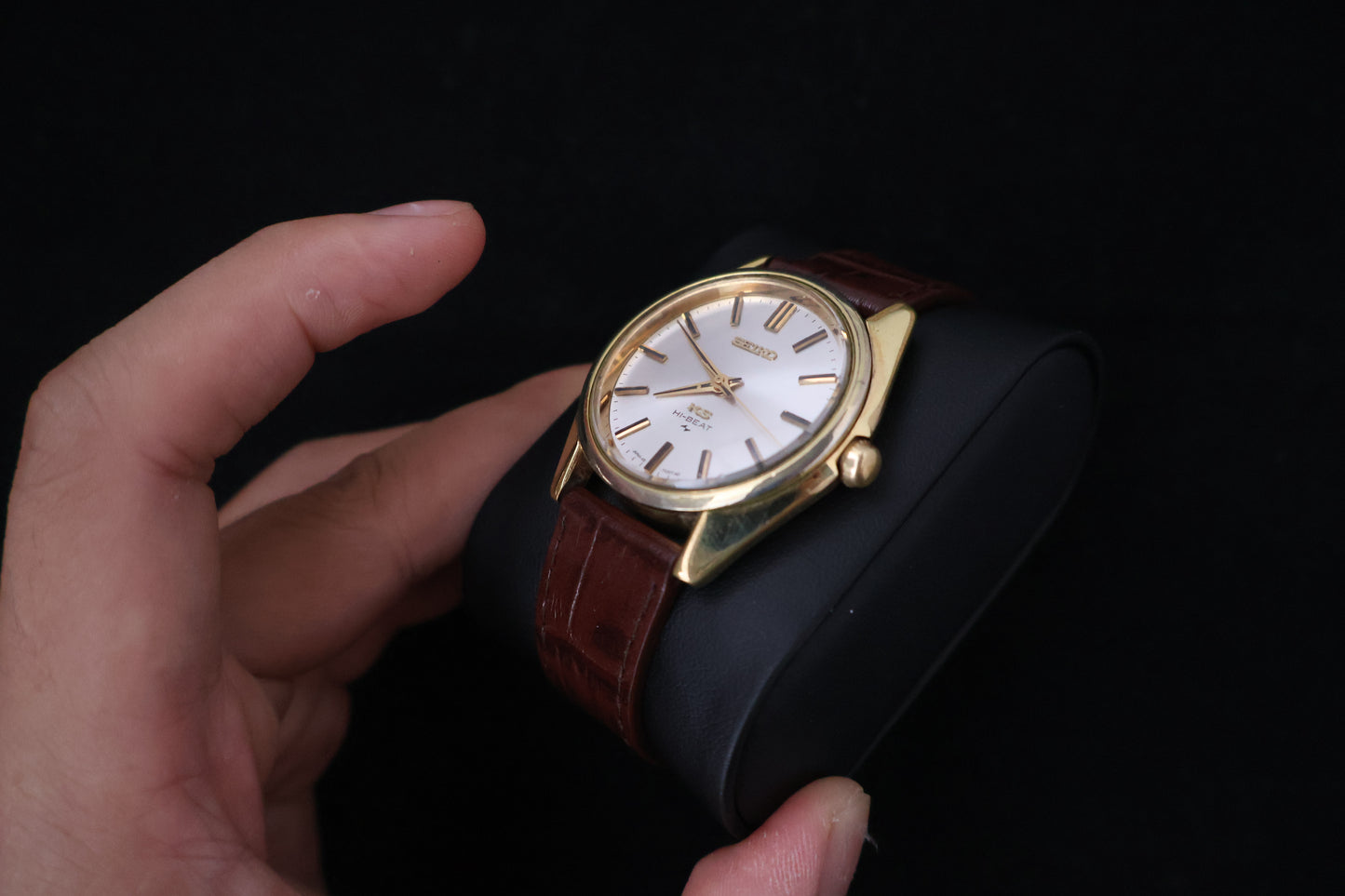 (SERVICED) Rare Vintage 1968 King Seiko KS Hi-Beat Gold Medallion 25 Jewels - 45-7000 SGP