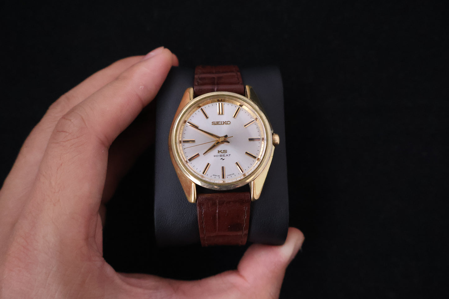 (SERVICED) Rare Vintage 1968 King Seiko KS Hi-Beat Gold Medallion 25 Jewels - 45-7000 SGP