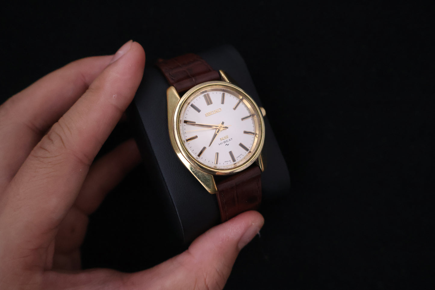 (SERVICED) Rare Vintage 1968 King Seiko KS Hi-Beat Gold Medallion 25 Jewels - 45-7000 SGP