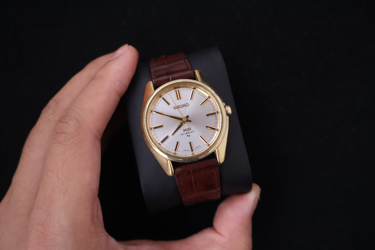 (SERVICED) Rare Vintage 1968 King Seiko KS Hi-Beat Gold Medallion 25 Jewels - 45-7000 SGP