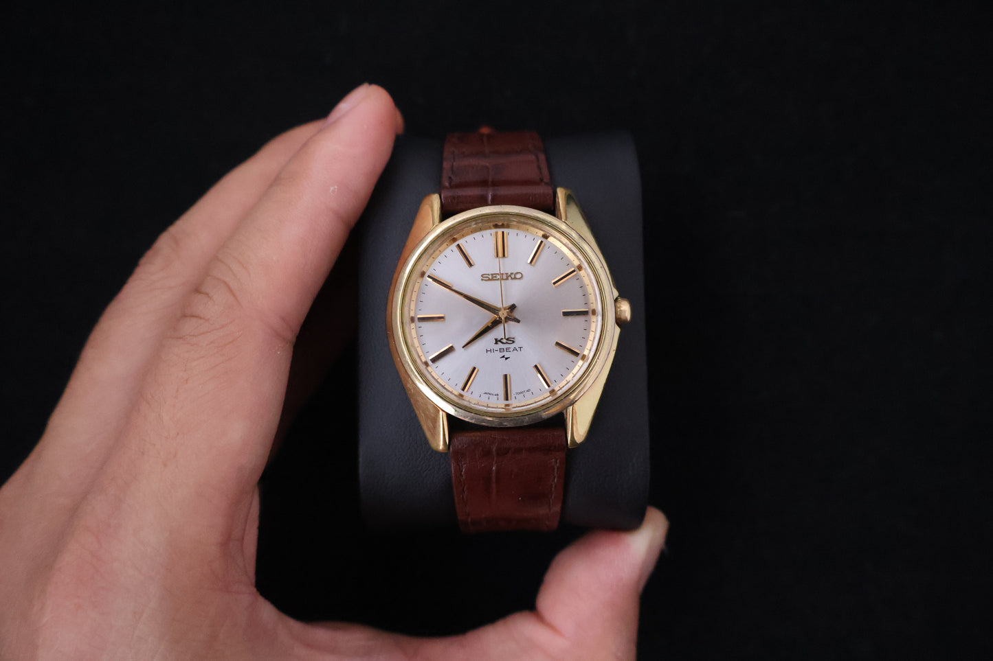 (SERVICED) Rare Vintage 1968 King Seiko KS Hi-Beat Gold Medallion 25 Jewels - 45-7000 SGP