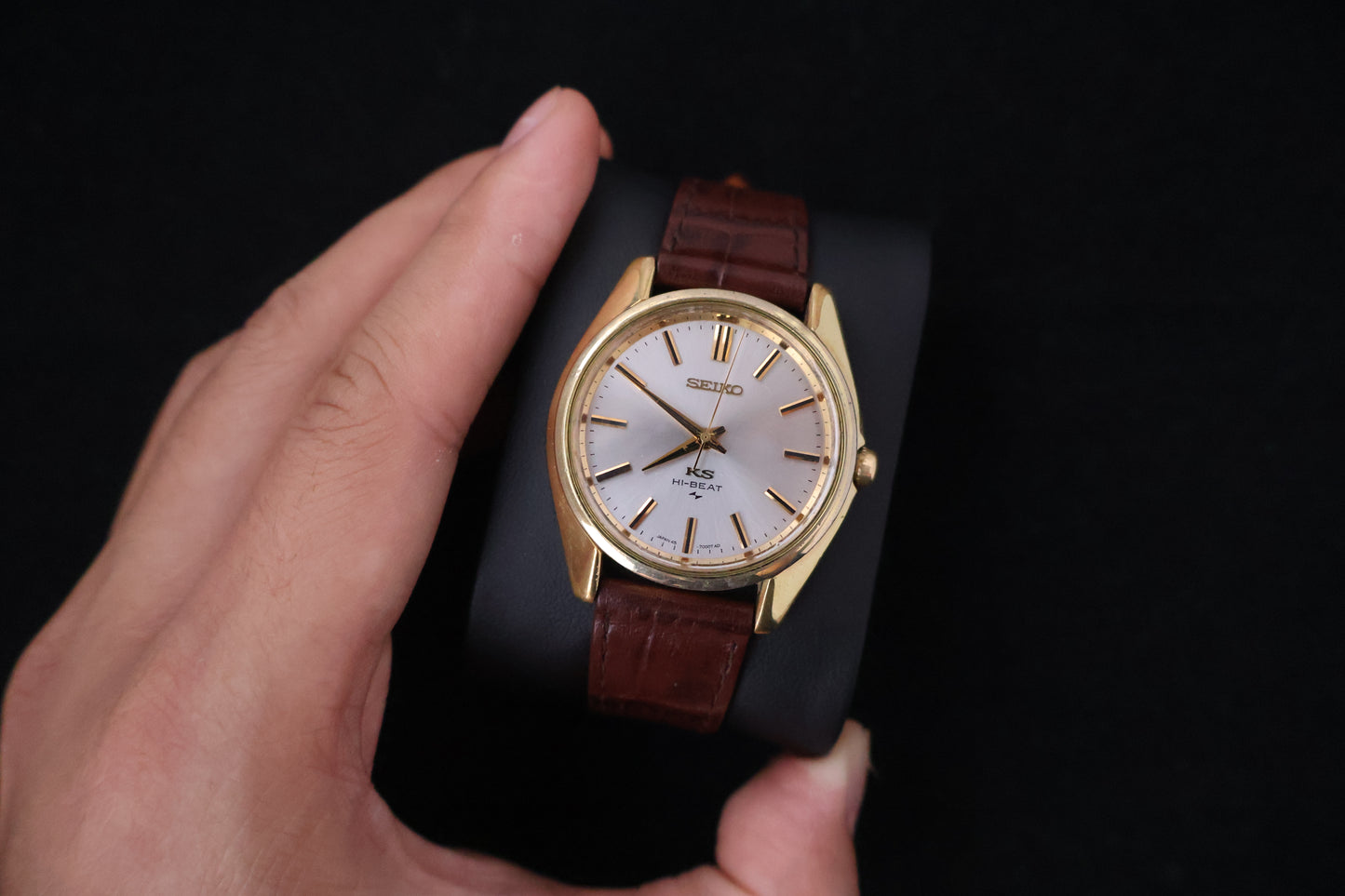 (SERVICED) Rare Vintage 1968 King Seiko KS Hi-Beat Gold Medallion 25 Jewels - 45-7000 SGP