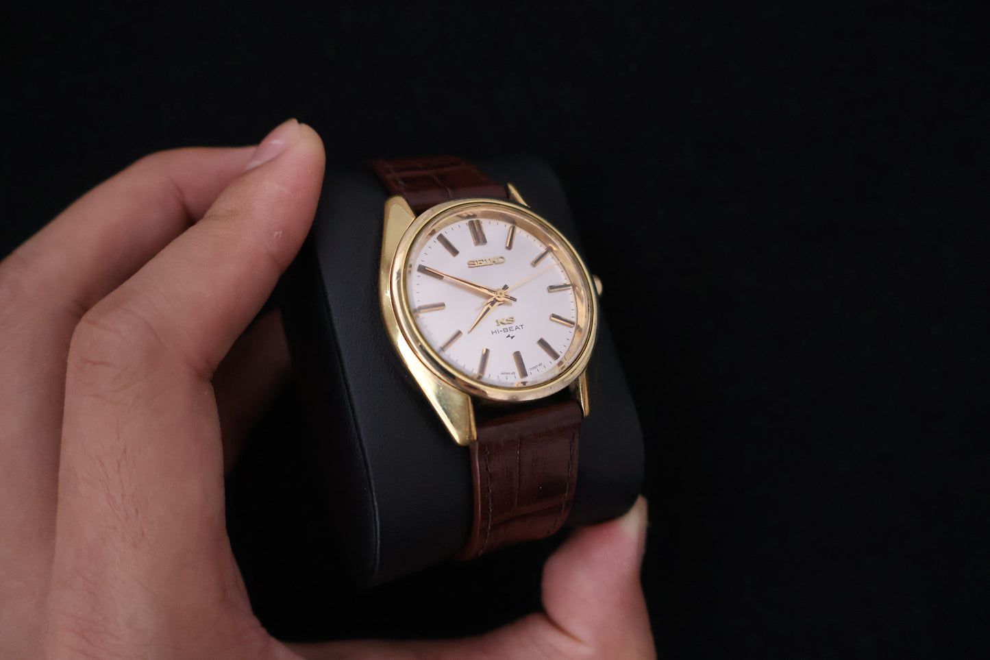 (SERVICED) Rare Vintage 1968 King Seiko KS Hi-Beat Gold Medallion 25 Jewels - 45-7000 SGP