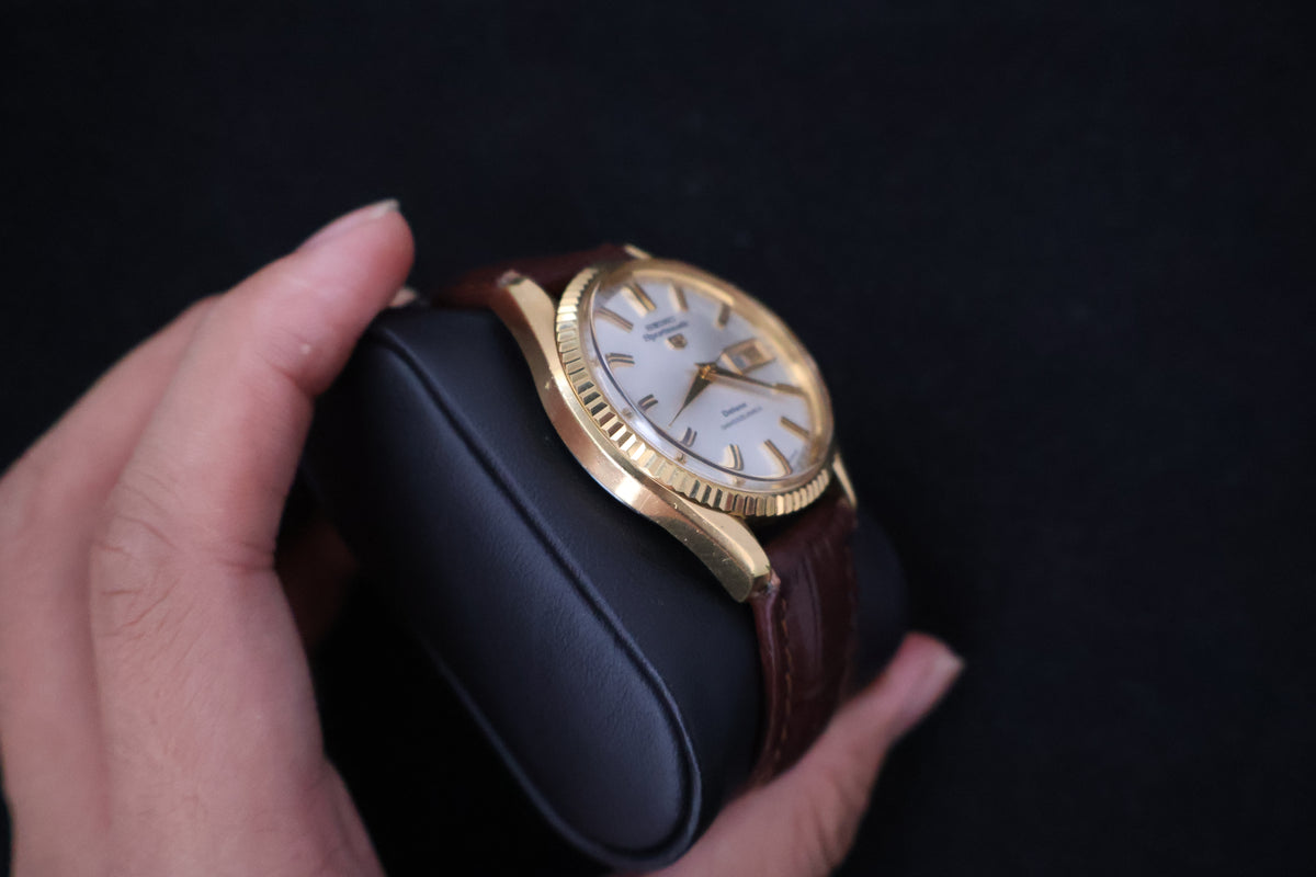 (SERVICED) Rare Vintage 1966 Seiko Sportsmatic 5 Deluxe Fluted Bezel SGP 25 Jewels 7619-9010