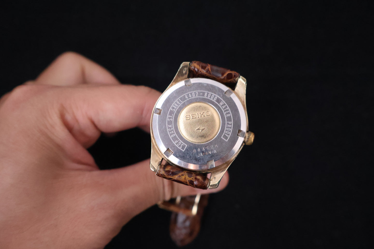 (SERVICED) Rare Vintage 1968 King Seiko KS 25 Jewels Gold Medallion 4402-8000